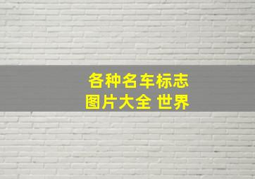 各种名车标志图片大全 世界